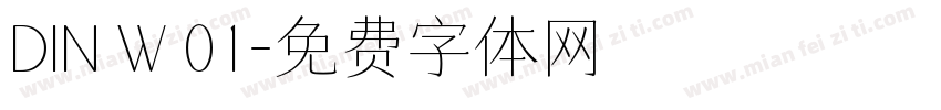 DIN W 01字体转换